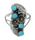 Authentic Sterling Silver Turquoise Southwest Jewelry Ring Size 7-1/2 FX90912