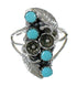 Genuine Sterling Silver Turquoise Southwest Ring Size 8 FX90913