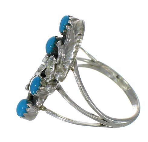 Sterling Silver Turquoise Jewelry Ring Size 7-1/2 FX90964