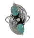 Authentic Sterling Silver Turquoise Ring Size 8-1/2 FX91111