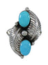 Sterling Silver Turquoise Ring Size 5-1/2 FX91116