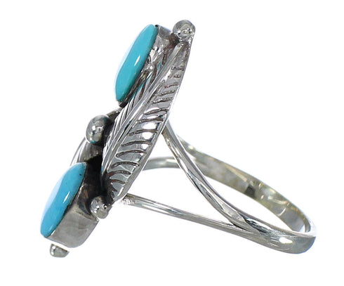 Sterling Silver Turquoise Ring Size 5-1/2 FX91116