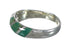 Silver Southwestern Turquoise Inlay Jewelry Ring Size 7-1/4 AX93127
