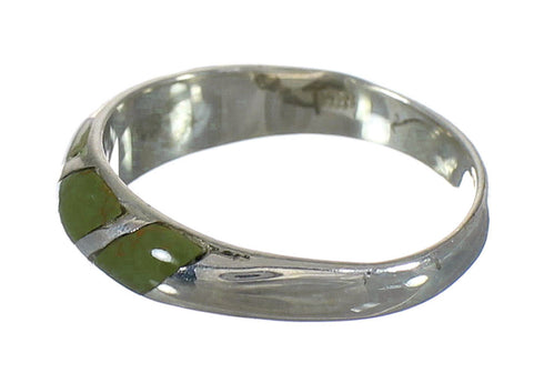 Turquoise Sterling Silver Ring Size 8 AX93130