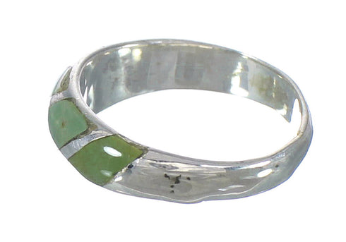 Southwest Genuine Sterling Silver Turquoise Jewelry Ring Size 6-1/4 AX93193