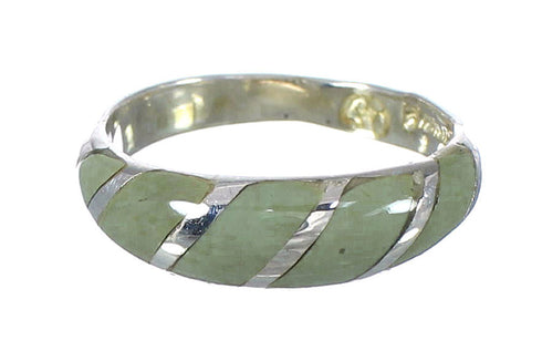 Turquoise Silver Jewelry Southwestern Ring Size 6-1/2 AX93221