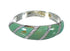 Southwest Jewelry Genuine Sterling Silver Turquoise Inlay Ring Size 7 AX93234