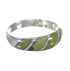 Silver Turquoise Inlay Southwestern Ring Size 8-1/4 AX93249