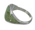 Southwestern Sterling Silver Turquoise Ring Size 6-3/4 AX92835