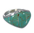 Turquoise Genuine Sterling Silver Southwestern Ring Size 5-1/2 AX92911
