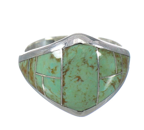 Turquoise Genuine Sterling Silver Southwest Ring Size 5-1/2 AX92913
