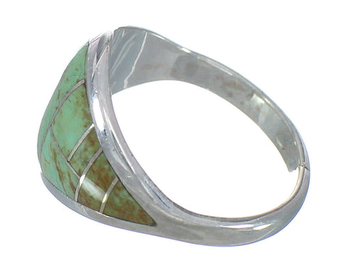 Turquoise Genuine Sterling Silver Southwest Ring Size 5-1/2 AX92913