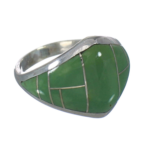 Turquoise Sterling Silver Jewelry Ring Size 4-1/2 AX92923