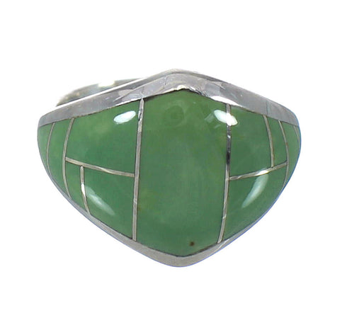Turquoise Sterling Silver Jewelry Ring Size 4-1/2 AX92923