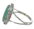 Turquoise Inlay Jewelry Sterling Silver Ring Size 5-1/4 AX92993