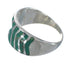 Turquoise Silver Ring Size 7-3/4 AX93027