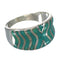 Southwest Silver Jewelry Turquoise Ring Size 5-1/4 AX93056