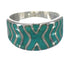 Southwestern Silver Jewelry Turquoise Ring Size 7 AX93059