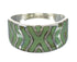 Turquoise Inlay Silver Southwest Ring Size 8 AX93081
