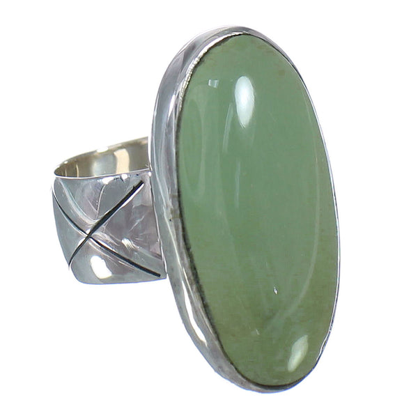 Turquoise Sterling Silver Ring Size 5-1/4 AX92596