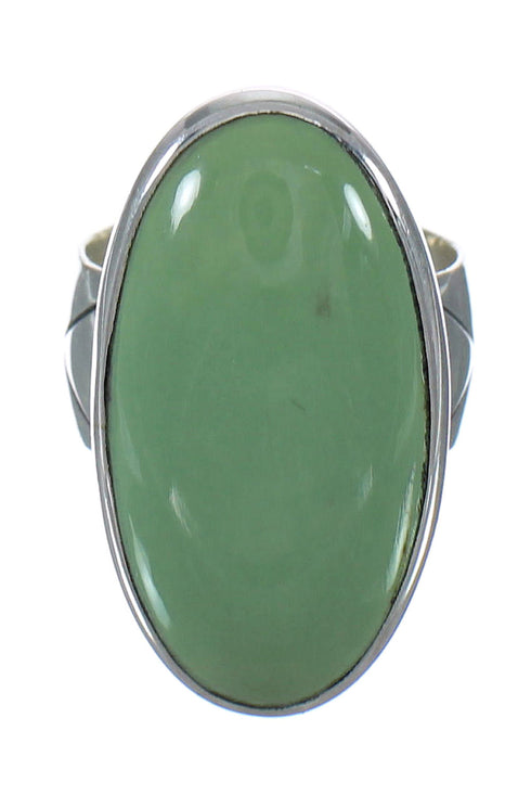 Turquoise Genuine Sterling Silver Ring Size 6-1/2 AX92604