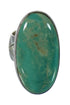 Southwestern Sterling Silver Turquoise Ring Size 4-3/4 AX92672