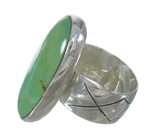Turquoise Sterling Silver Ring Size 6-1/2 AX92694