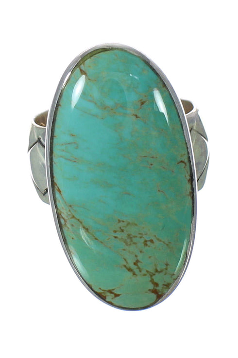 Turquoise Southwestern Jewelry Sterling Silver Ring Size 5-1/2 AX92704