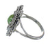 Authentic Sterling Silver Turquoise Flower Jewelry Ring Size 6-1/2 FX91438