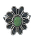 Genuine Sterling Silver Turquoise Flower Ring Size 8-1/2 FX91451