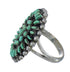 Turquoise Needlepoint Sterling Silver Ring Size 6-1/2 FX91837