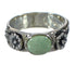 Silver Turquoise Flower Ring Size 7-1/4 YX91594