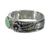 Silver Turquoise Flower Ring Size 7-1/4 YX91594