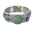 Sterling Silver And Turquoise Flower Ring Size 7-3/4 YX91608