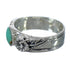 Genuine Sterling Silver And Turquoise Flower Ring Size 7-3/4 YX91610