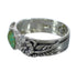 Southwestern Silver Turquoise Flower Ring Size 7-1/2 YX91618
