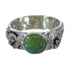 Southwest Sterling Silver Turquoise Flower Ring Size 6-3/4 YX91620