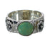Southwestern Sterling Silver Turquoise Flower Ring Size 4-3/4 YX91621