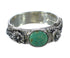 Southwest Genuine Sterling Silver Turquoise Flower Ring Size 8-1/2 YX91624