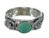 Southwest Turquoise Genuine Sterling Silver Flower Ring Size 7-3/4 YX91676