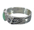 Turquoise And Silver Southwestern Flower Ring Size 6-3/4 YX91697