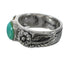 Genuine Sterling Silver And Turquoise Southwestern Flower Ring Size 4-3/4 YX91718