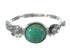 Sterling Silver Turquoise Southwestern Flower Ring Size 5 YX90831