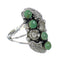 Authentic Sterling Silver Turquoise Ring Size 5-1/4 FX91856