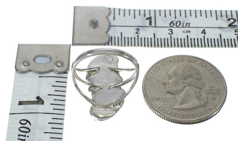 Authentic Sterling Silver Turquoise Jewelry Ring Size 6-1/2 FX91894