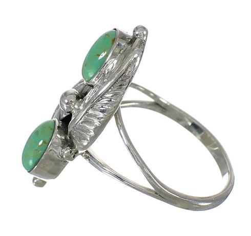 Sterling Silver Turquoise Jewelry Ring Size 6-3/4 FX91474