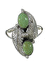 Authentic Sterling Silver Turquoise Jewelry Ring Size 7 FX91481