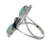 Authentic Sterling Silver Turquoise Ring Size 6-1/4 FX91493