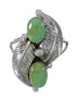 Genuine Sterling Silver Turquoise Ring Size 6-1/2 FX91499
