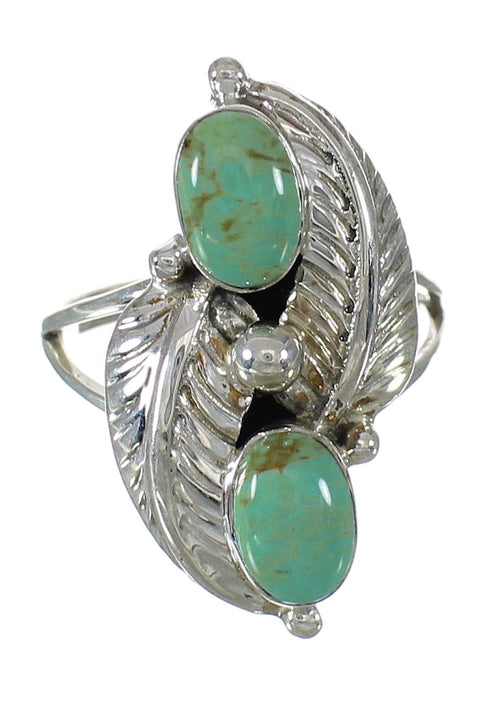 Sterling Silver Turquoise Jewelry Ring Size 6-1/2 FX91546